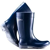 Fjordvik Himmelsken Regenboots Hochglanz-Optik 36 Blau Gummistiefel Perfekt für die Stadt Spaziergänge Gassigehen
