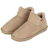XQ Footwear LADIES HOME BOOTS SUEDE Hausschuh mit Logoprägung und kuscheligen, wärmenden Innenfutter