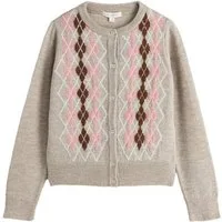 LAURA ASHLEY Strickjacke Laura Ashley Strickjacke mit Argyle-Muster (1-tlg)
