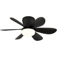 GLOBO LIGHTING Deckenventilator Deckenventilator Delores SW-SW mit LED & Fernbedienung, Mit Nachtlicht-Funktion