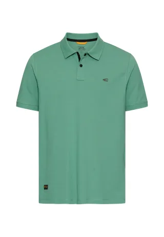 camel active - Poloshirt mit Druckknöpfen lagoon green - Gr. - M