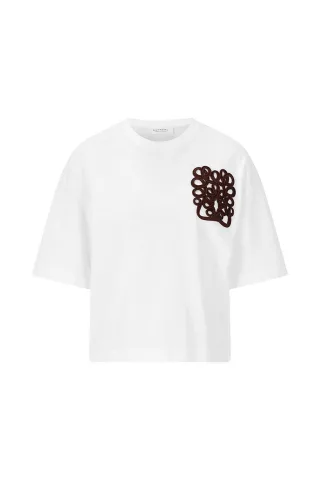 Rich & Royal - Oversized T-Shirt with Patch white - Gr. - S