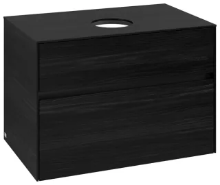 Villeroy & Boch Waschtischunterschrank Collaro C03700 800x548x500mm 2 Ausz. Waschtisch mittig Black C03700AB