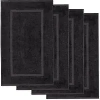 Lavea Badematte 4er Set Badeteppiche Elena Frottee 50x80 cm Badvorleger, 100% Baumwolle, 500 g/m² Frottier, weich & saugstark, pflegeleicht