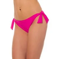 Aquarti Bikini-Hose Damen Bikinihose seitlich zum Binden Hüftslip in schönen Unifarben