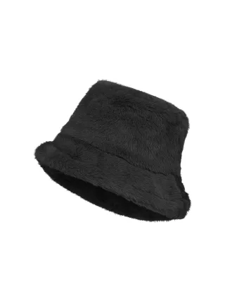 JDY - JDYBAKU FAUX FUR HAT OTW HAB Black - Gr. - ONE SIZE