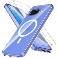 SmartUP Smartphone-Hülle + 2X Schutzglas für Google Pixel 10A Panzerfolie MagSafe Case Cover 9H 6.3, kompletter Rundumschutz