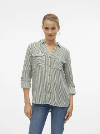 VERO MODA - VMBUMPY L/S SHIRT NEW WVN NOOS - Gr. - M