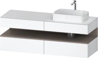Duravit Qatego Konsolenwaschtischunterbau wandhängend Weiß Matt 1600x550x600 mm - QA4778043180000 QA4778043180000