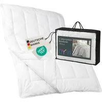 NYVI 4-Jahreszeitenbett 4-Jahreszeiten Bettdecke DreamScience 135x200 cm 4-jahreszeitendecke, Füllung: Polyesterfaser, Bezug: Polyester Mikrofaser, Sommerdecke + Übergangsdecke = warme Winterdecke Ganzjahresdecke