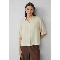 s.Oliver Kurzarmbluse Bluse Kurzarmbluse aus Leinen im Relaxed Fit