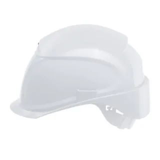 uvex airwing B-S Schutzhelm mit Lüftung - konvent. Innenaustattung - gekürztem Schirm weiß 51 cm - 61 cm - 9762021