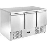 GastroHero Dönergrill Mini Kühltisch Edelstahl GN 1/1 3 Türen, 456 W