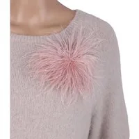 MIRROSI Brosche Edler Federbrosche, Feder-Anstecker im Boho-Vintage Stil, Ausgestattet mit Clip und Anstecknadel für sicheren Halt