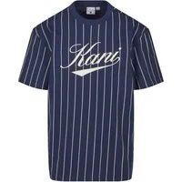 Karl Kani T-Shirt Karl Kani Cursive Varsity Pinstripe T-Shirt (1-tlg)