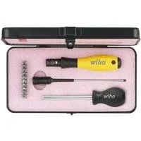 Drehmoment-Schraubendreher Set TorqueVario-S ESD schwarz/gelb, 14-teilig, 0,4 - 1Nm
