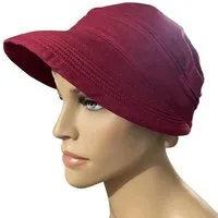 Taschen4life Sonnenhut Visor Cap 2in1 Sonnencap Basecap & Sonnenschutz in Einem, unisex, aus Leinen