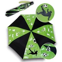 HECKBO Taschenregenschirm Magic Kinder Jungen Mädchen Regenschirm wechselt bei Regen die Farbe, mit Reflektoren an der Seite