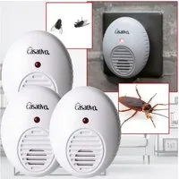 Casativo Insektenfalle Ultraschall Insektenvertreiber Steckdose 47 m² Mücken-&Moskitoabwehr, Ultraschall-Frequenz 25 kHz, Leistung 1,1 Watt, chemiefrei