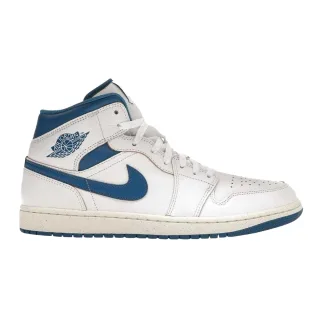 Nike - "Air Jordan 1" Sneaker für Herren, Leder, Knöchelhoch (Weiß/Blau)