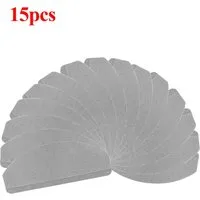 JEOBEST Stufenmatte Selbstklebend Treppenschutz, 15 Stück Halbrund, 65 x 21cm Rutschfeste