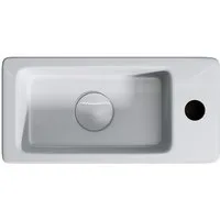 doporro Waschbecken Hängewaschbecken Keramik Nano-Versiegelung 37x18x9cm Brüssel3053, Lotus-Effekt durch Nano-Versiegelung