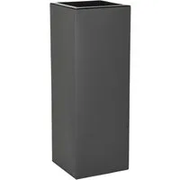 VIVANNO Pflanzkübel Zink BLOCK Säule - Anthrazit Matt (1 St), 24x24x65 cm