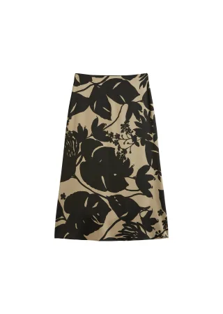 Marc OPolo Casual - Ausgestellter Print-Satinrock Multi - Gr. - 40