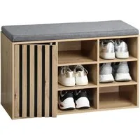 KESPER® Schuhschrank Schuhschrank mit Sitzkissen, Maße: B: 76 x H: 48 x T: 29,5 cm (1-St)