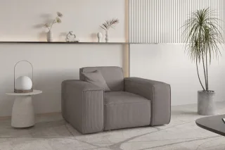 Sessel Designersessel CELES PREMIUM in Stoff Scala Taupe