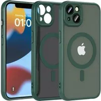 CoolGadget Handyhülle Magnet-Hülle für iPhone 12 Schutzhülle magnetisch 6,1 Zoll, Hülle Matt Stoßfest kompatibel mit Magsafe Zubehör Kameraschutz Case