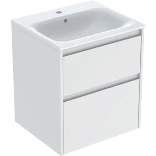 Geberit Renova Plan Set Möbelwaschtisch schmaler Rand, mit Unterschrank, zwei, 504038001 504038001