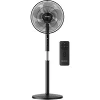 Brandson Standventilator mit Fernbedienung, leise, DC, energiesparend, Oszillation, Timer, 43 cm Durchmesser, NTV Sieger 2026, 12 Stufen, LED-Panel, ECO, verstellbar 120–135 cm