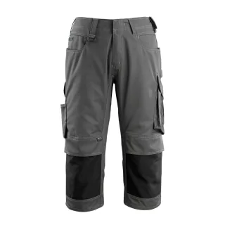 MASCOT Altona Dreiviertel-Hose mit Knietaschen UNIQUE Dunkelanthrazit / Schwarz 54 - 14149-442-1809-C54