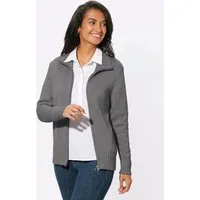 Witt Strickjacke Strickjacke Langarm Materialmix