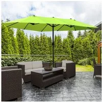 Outsunny Sonnenschirm Doppelsonnenschirm, LxB: 455x265 cm, Sonnenschirm, Gartenschirm, ohne Schirmständer