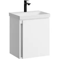 Planetmöbel Waschtisch-Set Unterschrank mit Waschbecken 50cm mit Armatur, (Badezimmerschrank, Waschbecken)