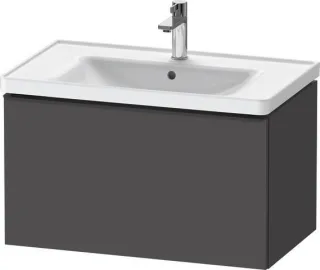 Duravit D-Neo Waschtischunterbau wandhängend Graphit Matt 784x452x440 mm - DE42550BD490000 DE42550BD490000