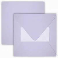 Briefumschläge24Plus Briefumschlag 25 St. 15,5 x 15,5 cm Briefumschläge Quadratisch Flieder, 15,5 x 15,5 mm Briefumschläge Recyceltes Material