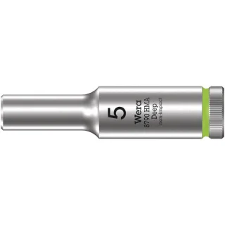 Wera 8790 HMA Deep Steckschlüsseleinsatz mit 1/4"-Antrieb Leuchtgrün - 05004501001
