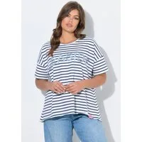 Laurasøn Sweatshirt Ringelsweatshirt Oversize 1/2 Arm