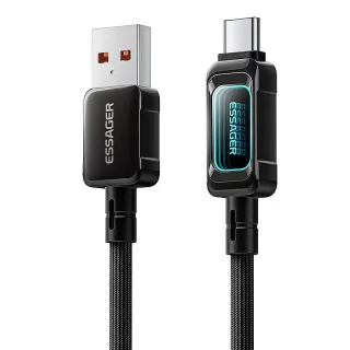 ESSAGER 7A USB-A to USB-C Cable Fast Charging Data Transmission Copper Core Line 1M/2M Long for iPhone 17 17Pro 16 Pro M