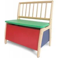 Geuther Kindersitzgruppe Truhenbank Bambino aus Holz – Sitzbank mit Stauraum & Deckelbremse