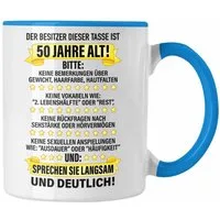 Trendation Tasse Trendation - 50. Geburtstag Männer Tasse Geschenk Geschenkidee 50er Geburtstag Spruch Perfektion Vater Papa Lustiger Spruch Witzig