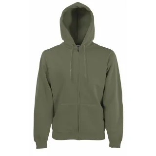 Fruit Of The Loom Herren Premium 70/30 Zip-Up Sweatshirt / Hoodie mit Kapuze (Classic Olive)