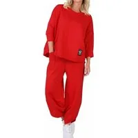 simaranda Jogginganzug Damen Jogginganzug 6172 36-42 Rot