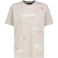 SUBLEVEL T-Shirt Herren Baumwoll-Shirt mit Statement Druck Relaxed Fit T-Shirt, Front- und Backprint, Schriftzug