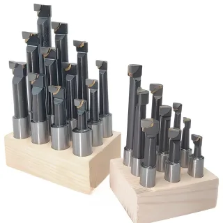 9pcs 12pcs F1 Boring Bar Set Carbide Tipped Welding Boring Tool Rod 12mm 18mm Shank 45 Steel Internal Hole Lathe Tools f