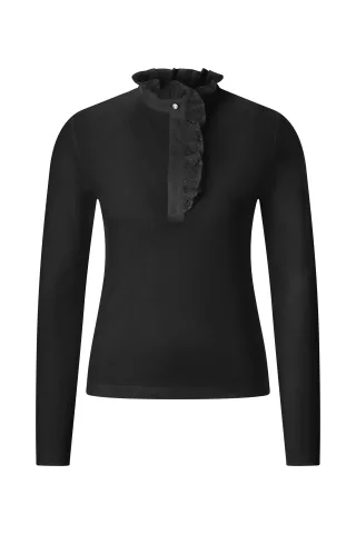 Rich & Royal - Mat Mix Longsleeve black - Gr. - XS