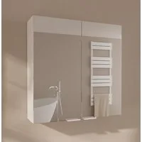 Platan Room Badezimmerspiegelschrank EMMA 60x60x13 cm Badschrank mit 2 Türen Spiegelschrank verstellbare Ablagen